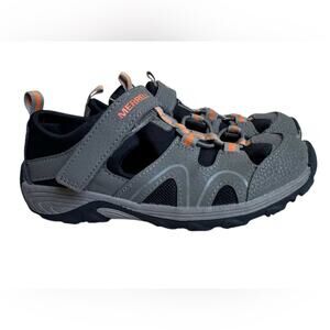 Merrell Boys Hydro Teton sandals gray size 1 outdoor hiking